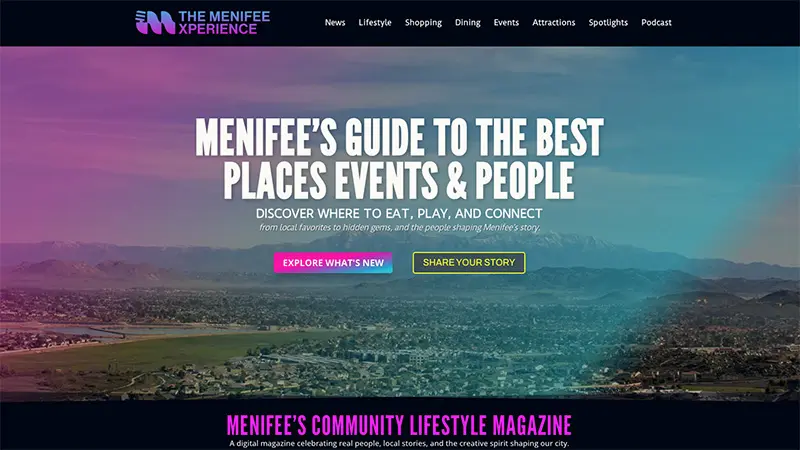 the-menifee-experience-digital-magazine-website-redesign-by-shared-graphics-web-design-temecula